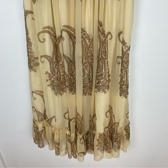 EARTHBOUND Cream and Brown Maxi Skirt - Picture 12 of 13